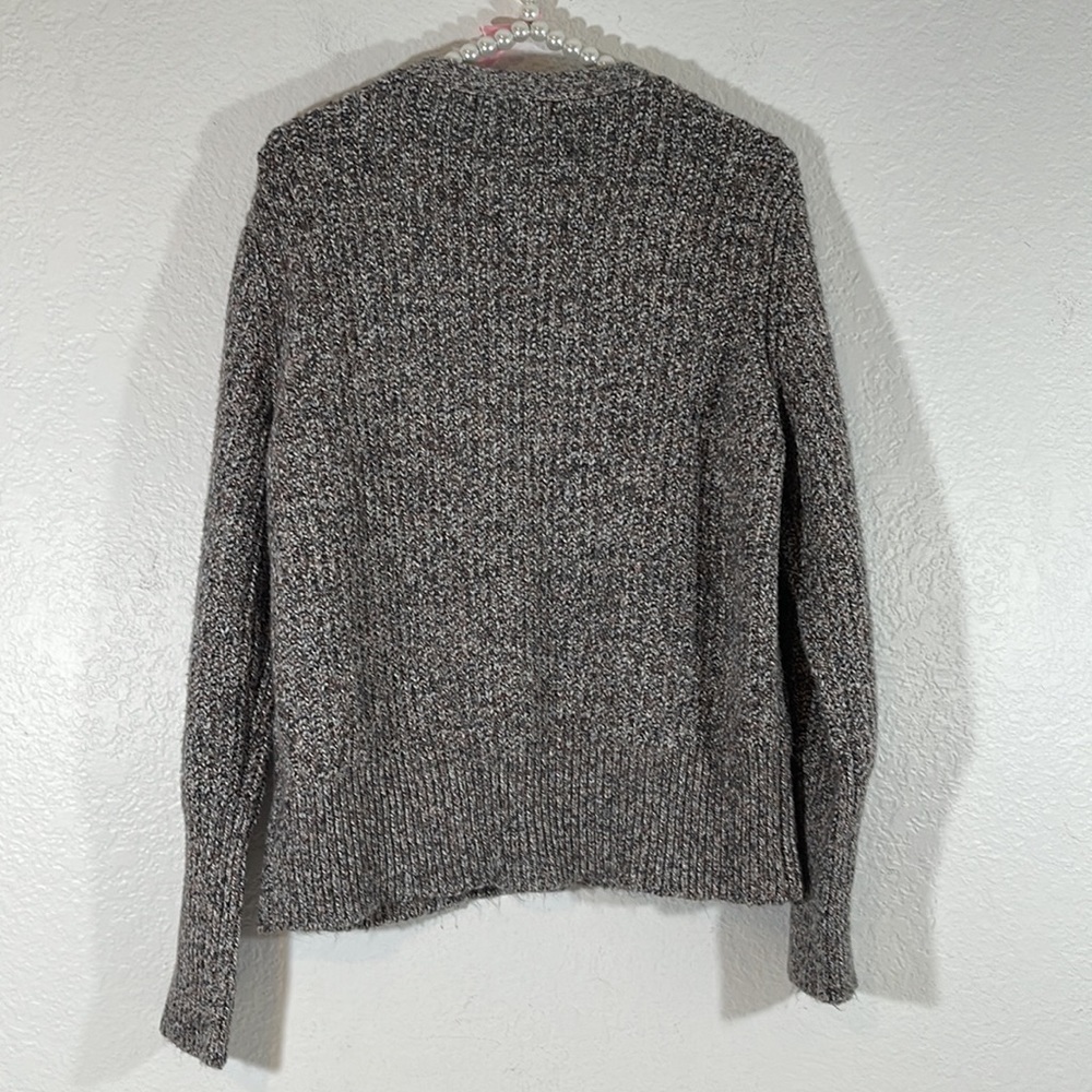 MARLED REUNITED CLOTHING Button Front Brown Knit Cardigan Sweater Women XL - Picture 5 of 9